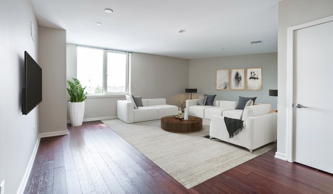 Large open-concept living rooms specifically designed with your needs in mind - One Ardmore