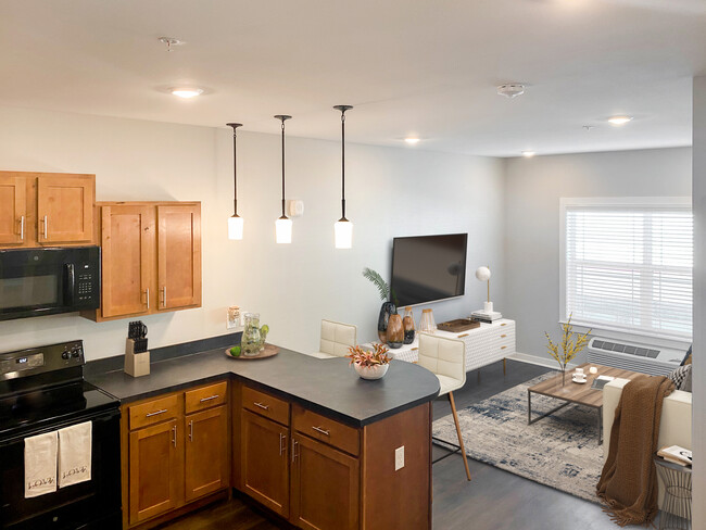 Kitchen & Living Area - The Residence at Canyon Lake - 55+ Living