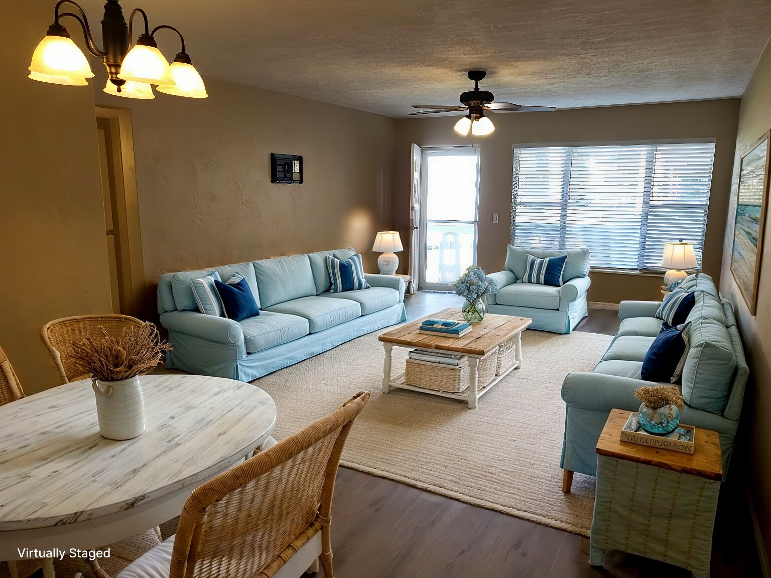Living room, virtually staged - 2451 Canadian Way