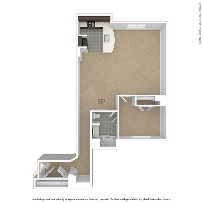 Floorplan - Curtain Lofts  1371