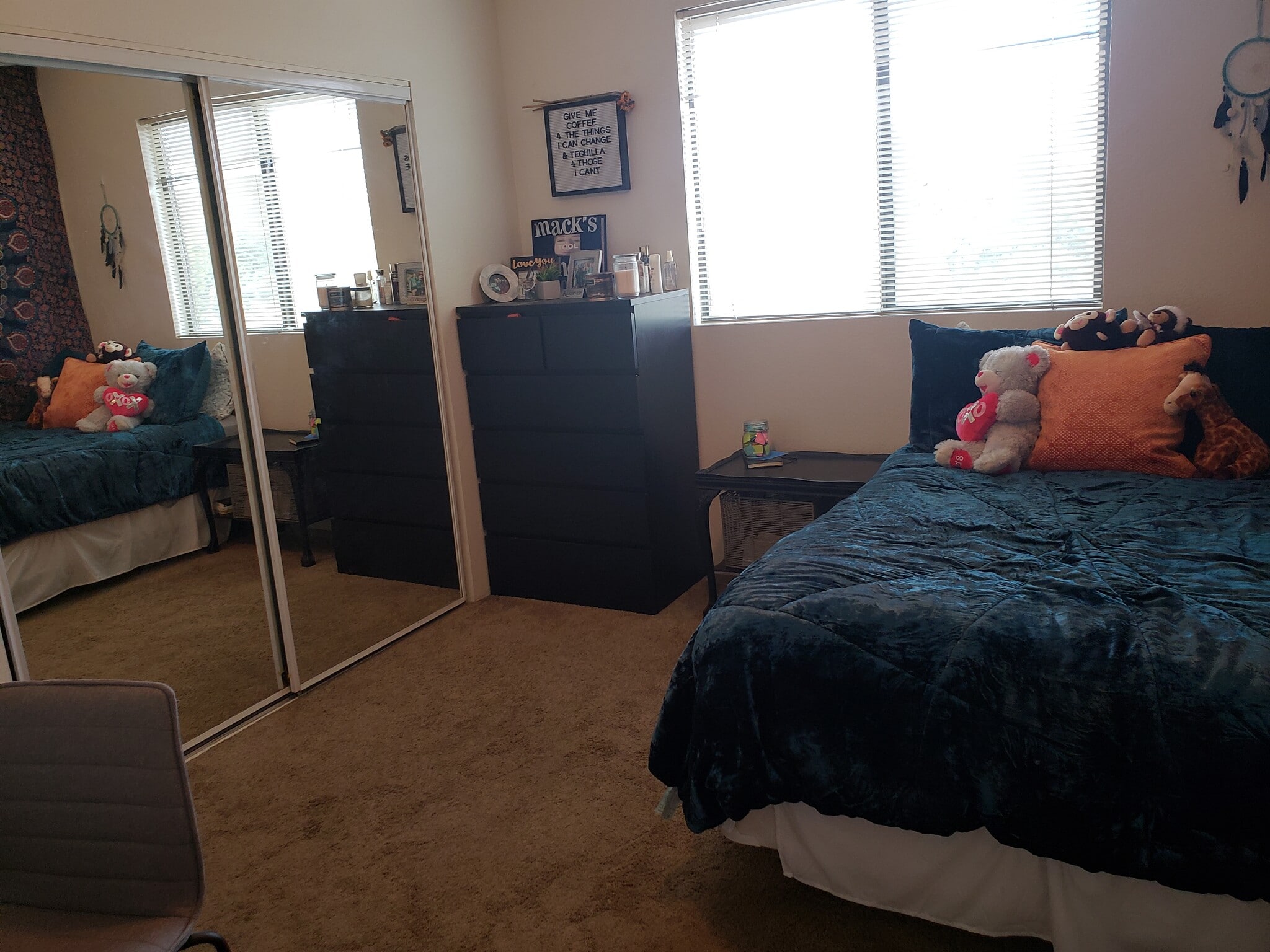 Bedroom with mirror closet - 1823 N Park Ave