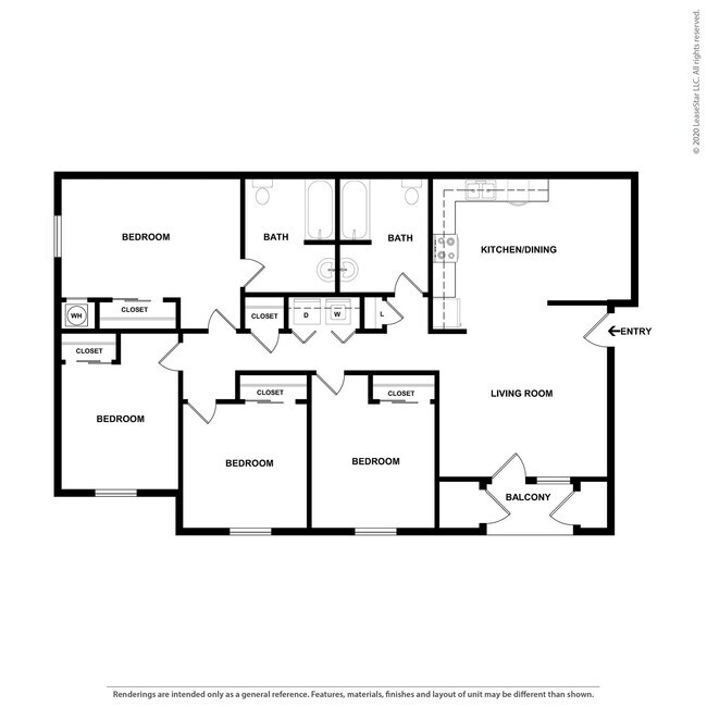 Floorplan - Northlake Apartments