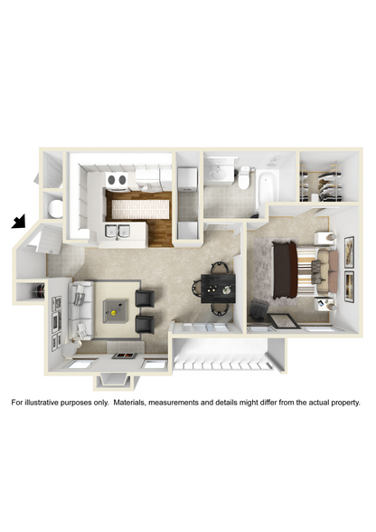 Classic Deluxe 3D Furnished.jpg - Crowne at Grandview