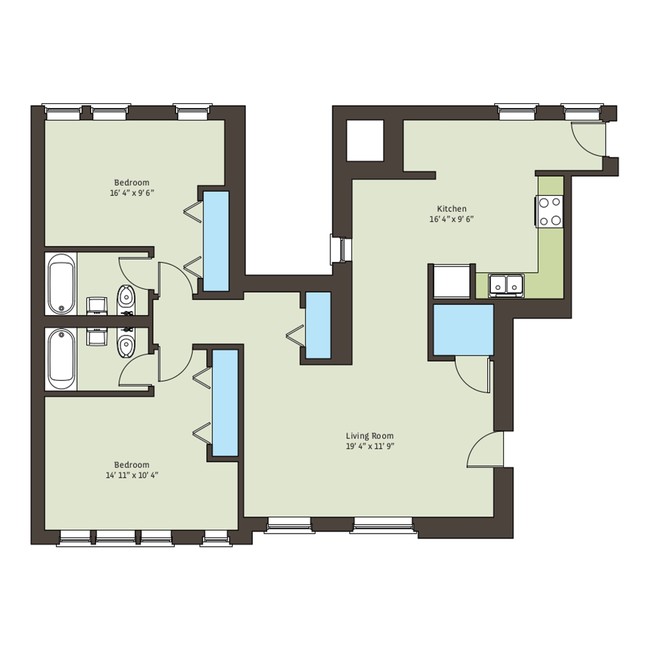 Floorplan - 5535 S. Kimbark Avenue