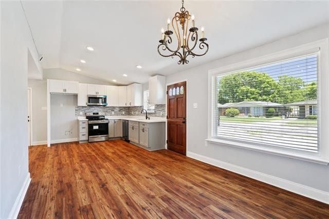 Open space living room and eat in kitchen - 413 River Oaks Dr