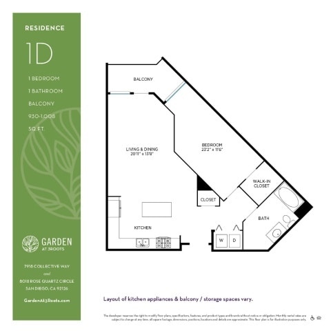 Floorplan - Garden at 3Roots