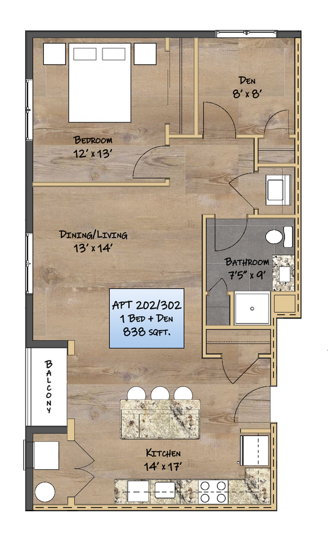 Building Photo - Luxury Living with Extra Space – 1 Bed + D...
