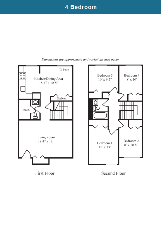 4BR/1.5BA - Sierra Woods Apartments