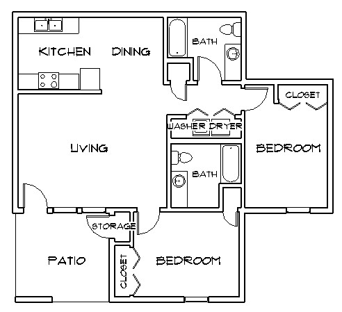Floorplan - Prairie Sage - Income Restricted