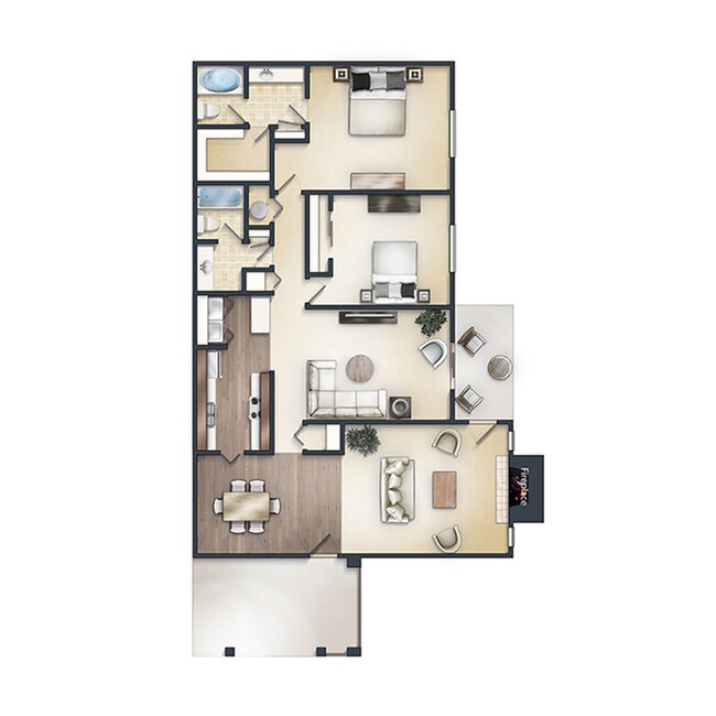 B2 Floor Plan - Halcyon at Cross Creek