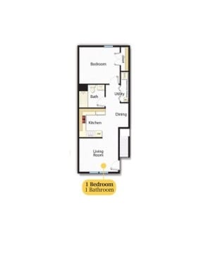 1BR/1BA - Church Street Apartments