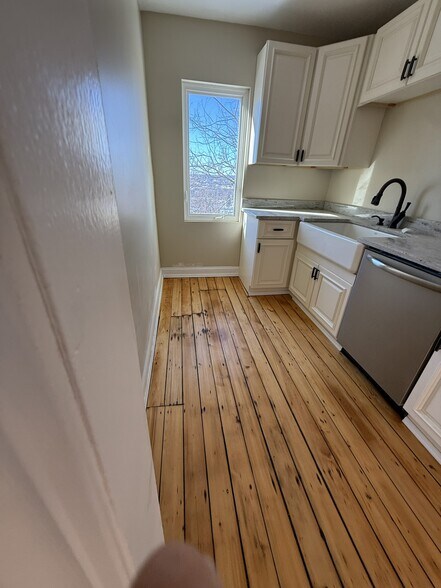 Galley Kitchen w/ Casement Window Views - 16 Tecumseh Street