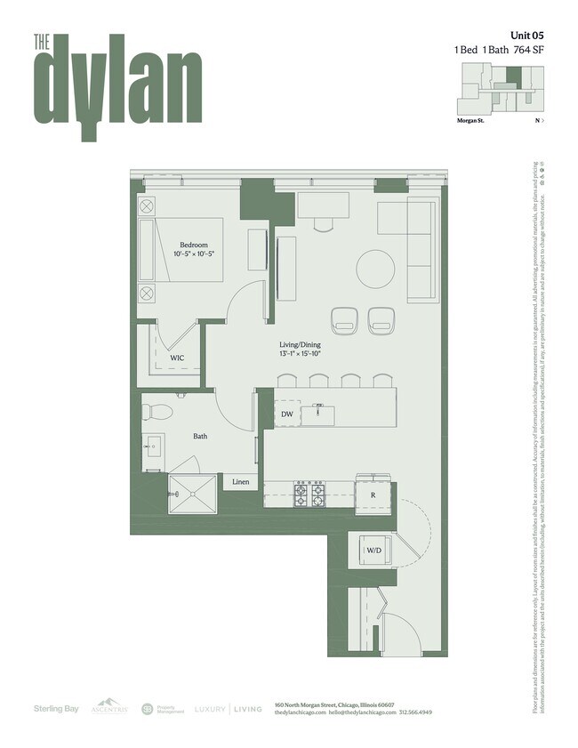Floorplan - The Dylan Chicago