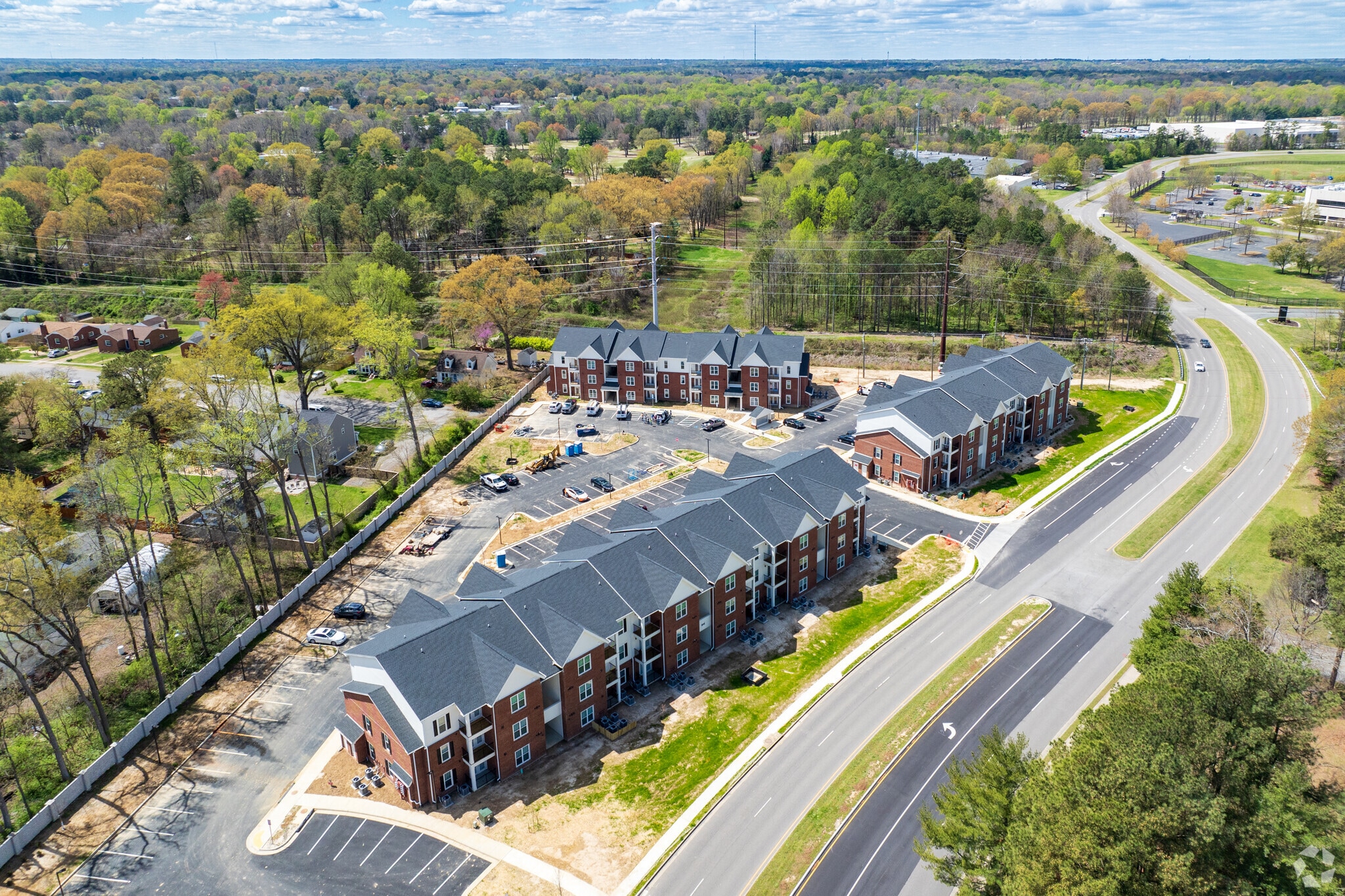7800 Brook Rd - Aerial - Brook Villas