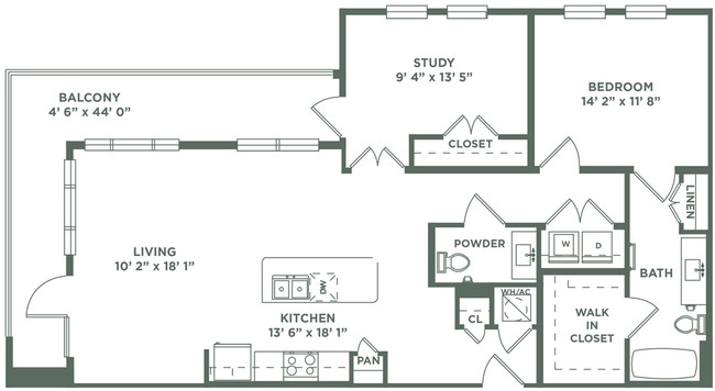 Floorplan - The Baldwin at St. Paul Square