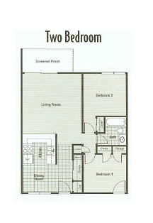 2BR/1BA - Arbors at Padgett Estates