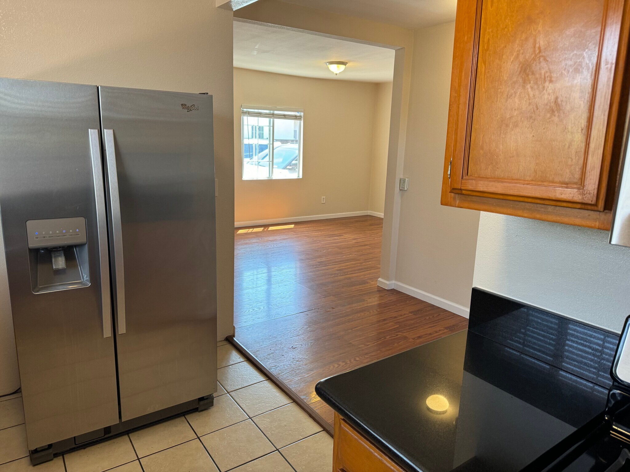 Nice refrigerator with ice maker and filtered water - 2920 S Sycamore Ave
