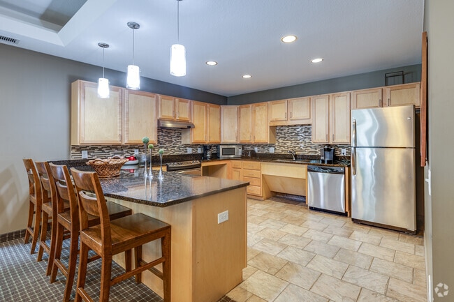 Community Room Kitchen - Woodland Park Apartments