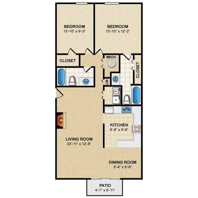 Floorplan - Preston Court Apartment Homes