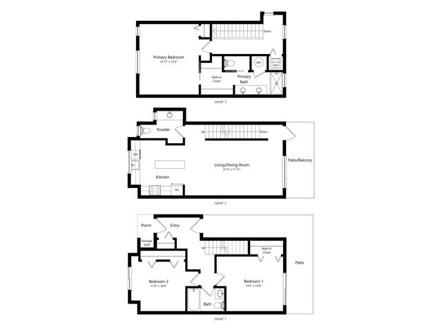 The Bend | 3x2.5 | 1673 sq ft - Traverse North Bend