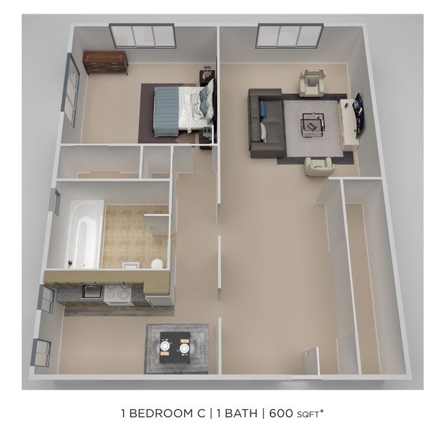 Floorplan - South Street Apartment Homes