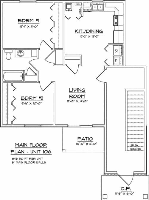 Floorplan - Commerce Park Apartments
