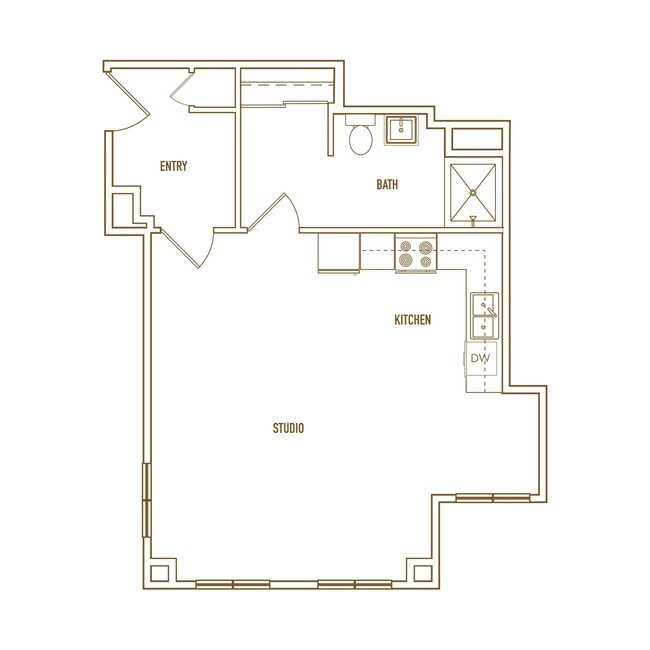 High Street Terrace 2D Floor Plan F - High Street Terrace