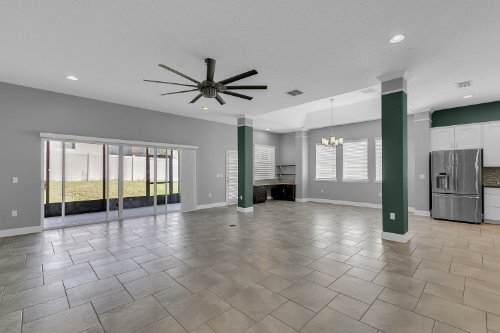 Great room. - 16413 Good Hearth Blvd