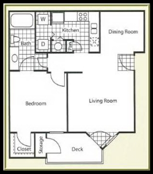 1BR/1BA - Forest Pointe Apts