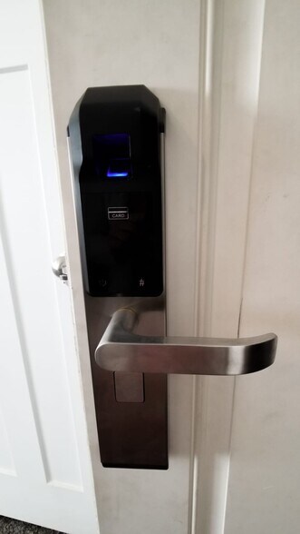 Fingerprint door lock - 694 E 355 N