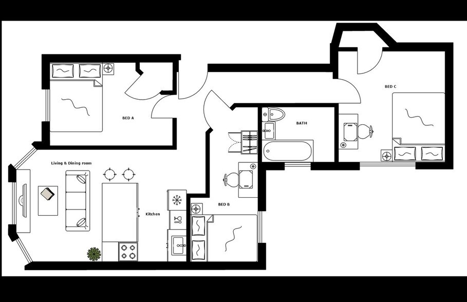 Building Photo - Room in Shared 3 bed/1 bath home