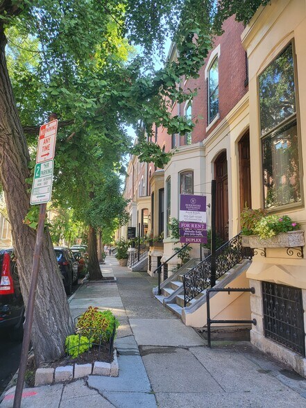 Sidewalk view down Delancey - 2226 Delancey Plz