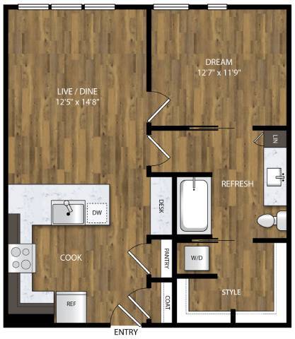 Floorplan - Willamette Tower
