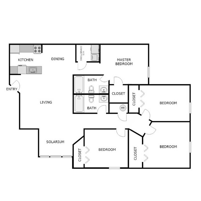 Floorplan - BRITTANY POINT APARTMENTS