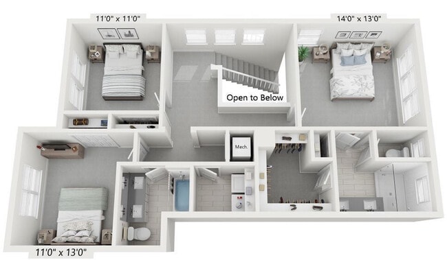 Floorplan - Nuvo- Boca Single Family Homes and Townhomes