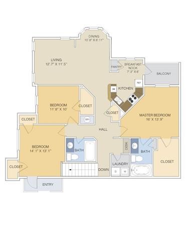 Floorplan - Artesian on Westheimer