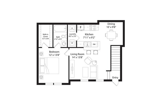 Floorplan - Cascade Shores Townhomes + Flats