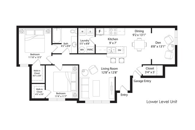 Floorplan - Cascade Shores Townhomes + Flats