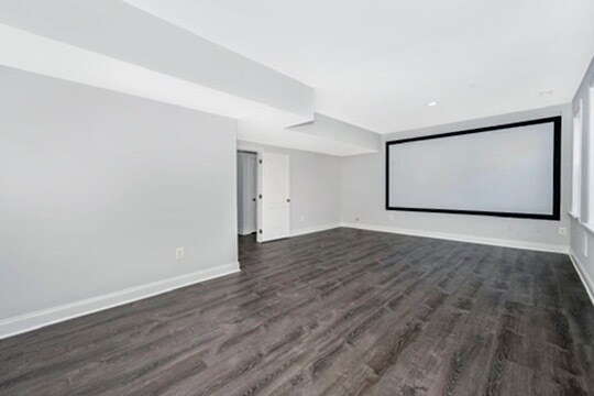 Basement with Media setup - 22130 Fair Garden Ln