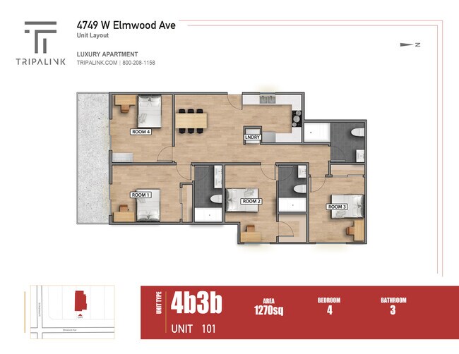 Floorplan - 4749 Elmwood