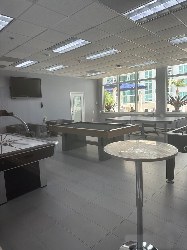 Game room is part of amenities - 1200 Brickell Bay Dr