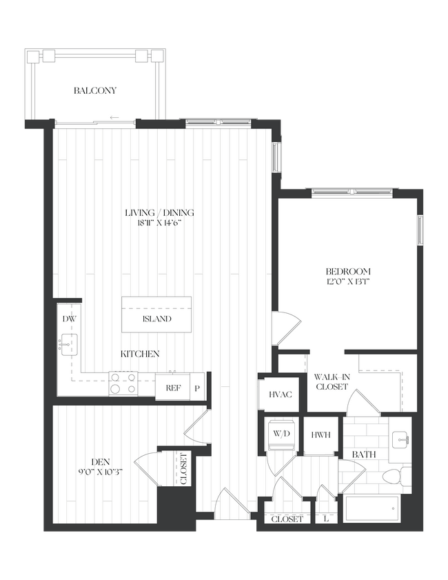 Floorplan - The Barrett at Chevy Chase Lake