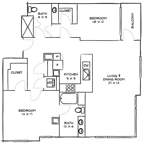 Floorplan - Indigo Apartments