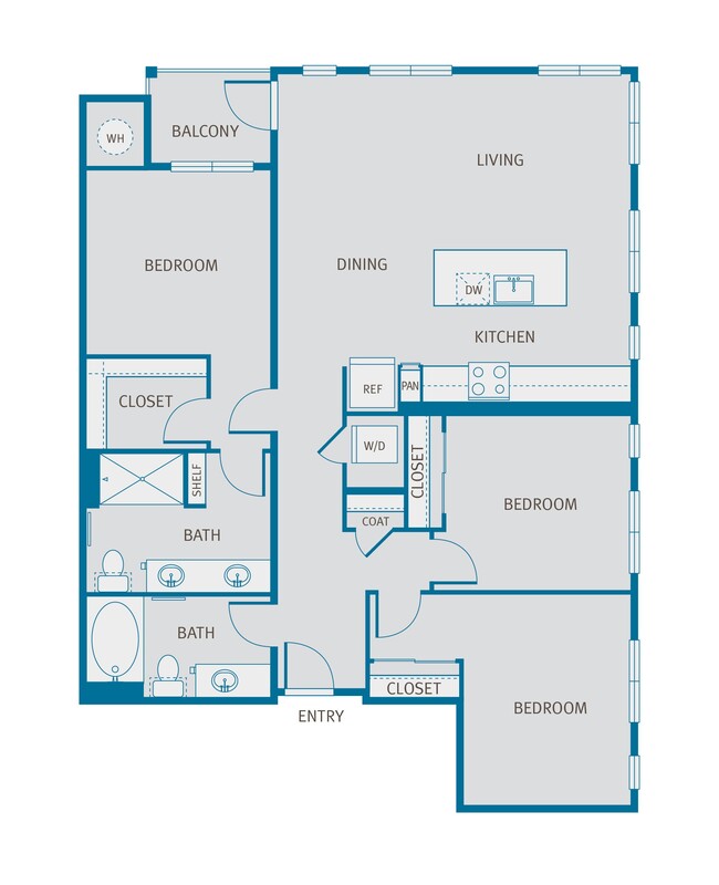 Floorplan - 4400 Syracuse