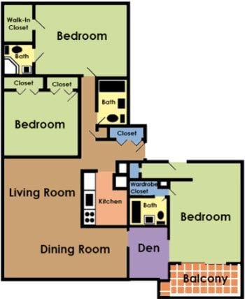 Floorplan - Executive Towers Apartments