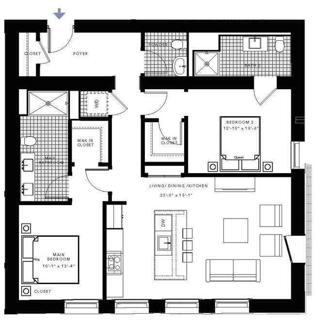 Floorplan - Peabody School Apartments