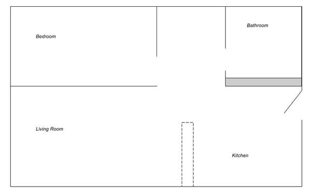 One Bedroom Floorplan - McCarron's Apartments