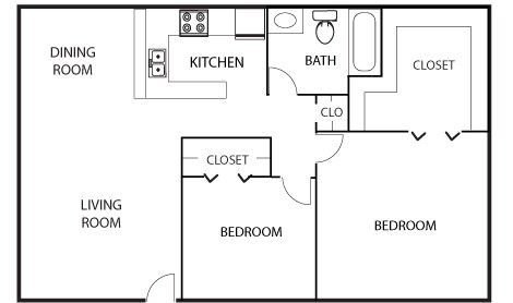 2BR/1BA - Lake Colony