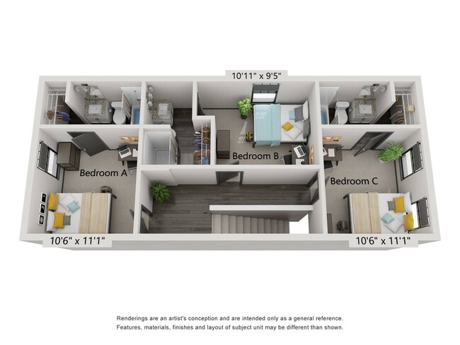 The Three House Floorplan - Atlas Athens