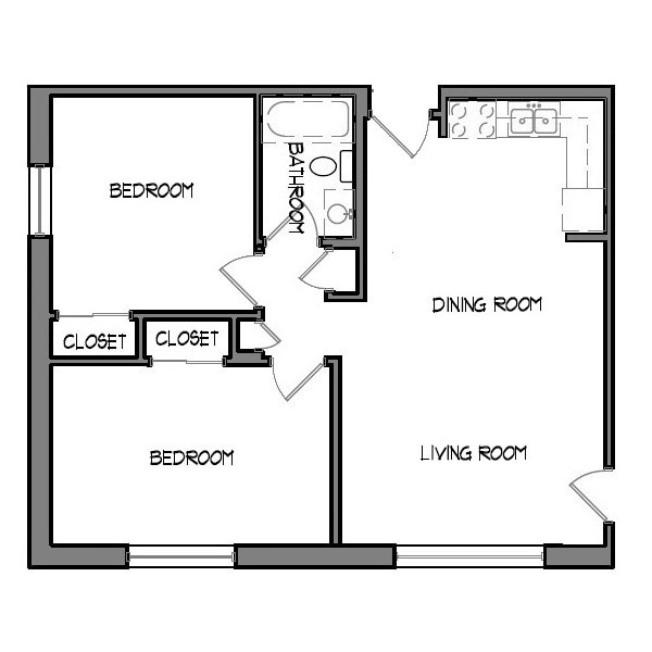 2 bedrooms - Waterfront Apartments